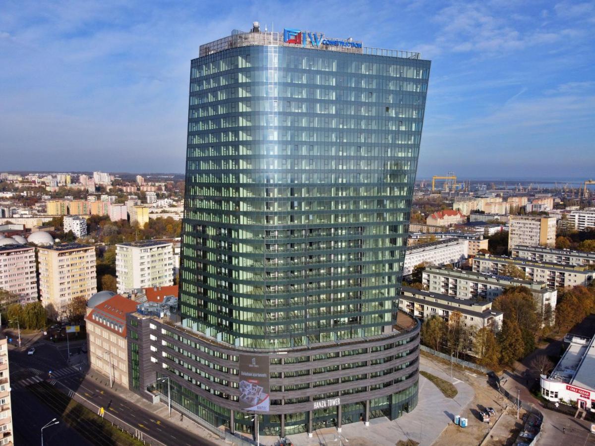 Hanza Tower - Luxurious Apartment 60M2 - 15Th Floor City View Szczecin Kültér fotó